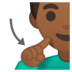 安卓系统里的聋人:中黑肤色emoji表情