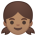 安卓系统里的女孩:中等肤色emoji表情