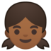 安卓系统里的女孩:中黑肤色emoji表情