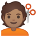 安卓系统里的理发师:中等肤色emoji表情