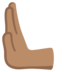 安卓系统里的向左推: 中等肤色emoji表情