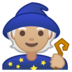 安卓系统里的法师:中等浅肤色emoji表情