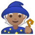 安卓系统里的法师:中等肤色emoji表情