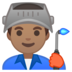 安卓系统里的工厂男人:中等肤色emoji表情
