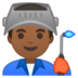 安卓系统里的工厂男人:中深色肤色emoji表情