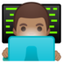 安卓系统里的男技术员:中等肤色emoji表情