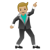 安卓系统里的男子舞蹈:中浅肤色emoji表情