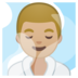 安卓系统里的蒸汽房男士:中浅肤色emoji表情