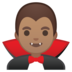 安卓系统里的男吸血鬼：中等肤色emoji表情