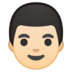 安卓系统里的男士:浅肤色emoji表情