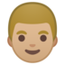 安卓系统里的男:中浅肤色emoji表情