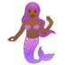 安卓系统里的美人鱼:中等深色肤色emoji表情