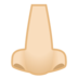 安卓系统里的鼻子：浅肤色emoji表情