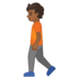 安卓系统里的行走的人:中黑肤色emoji表情