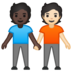 安卓系统里的手牵手：深色肤色，浅色肤色emoji表情