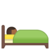 安卓系统里的卧床者:中黑肤色emoji表情