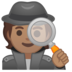 安卓系统里的侦探：中等肤色emoji表情