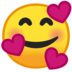 安卓系统里的心满意足的笑脸emoji表情