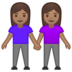 安卓系统里的女性牵手:中等肤色emoji表情