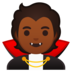 安卓系统里的吸血鬼:中黑肤色emoji表情