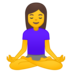 安卓系统里的打坐的女人emoji表情