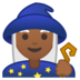 安卓系统里的女法师：中黑肤色emoji表情