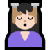 Windows系统里的按摩者:浅肤色emoji表情