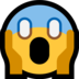 Windows系统里的恐惧中尖叫的脸emoji表情