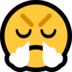 Windows系统里的愤怒、鼻子冒白气的脸emoji表情