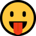 Windows系统里的有舌头的脸emoji表情
