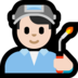 Windows系统里的工厂男人:浅肤色emoji表情