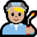 Windows系统里的工厂男人:中浅肤色emoji表情