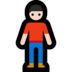 Windows系统里的男士站立:浅肤色emoji表情