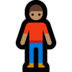 Windows系统里的男士站立:中等肤色emoji表情