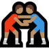 Windows系统里的男子摔跤,4型emoji表情
