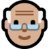 Windows系统里的老人：中浅肤色emoji表情