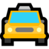 Windows系统里的迎面而来的出租车emoji表情