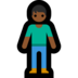 Windows系统里的站立者:中黑肤色emoji表情