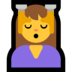 Windows系统里的按摩的女人emoji表情