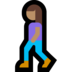 Windows系统里的行走的女人：中等肤色emoji表情