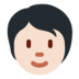 Twitter里的人物:浅肤色emoji表情