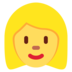 Twitter里的女:金发emoji表情