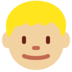 Twitter里的男孩:中等偏浅肤色emoji表情