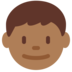 Twitter里的男孩:中黑肤色emoji表情