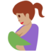 Twitter里的喂奶：中等肤色emoji表情