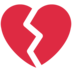 Twitter里的破碎的心emoji表情
