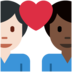 Twitter里的情侣: 男人男人较深肤色较浅肤色emoji表情