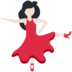 Twitter里的女子舞蹈：浅肤色emoji表情