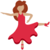 Twitter里的女子舞蹈:中等肤色emoji表情