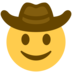 Twitter里的牛仔帽脸emoji表情